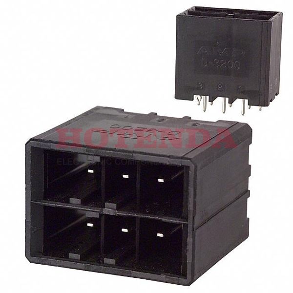 2-178140-5 - CONN HDR 6POS VERT KEY-YY TIN