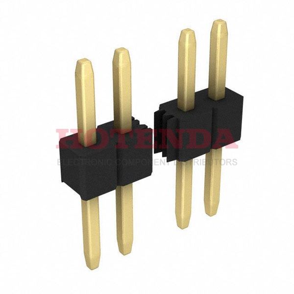 890-70-023-10-002101 - 890 Series 1-Row Header Solder Brass Bulk Through Hole Gold Polyamide (PA), Nylon, Glass Filled 23-Position Board to Board 0.100 2.54mm Height