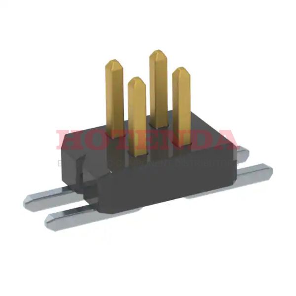 FTM-102-03-L-DV - SAMTEC FTM-102-03-L-DV Board-To-Board Connector, FTM Series, Surface Mount, Header, 4 Contacts, 1 mm, Gold Plated Contacts