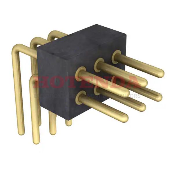 852-10-006-20-001101 - Conn Unshrouded Header HDR 6 POS 1.27mm Solder RA Thru-Hole Box