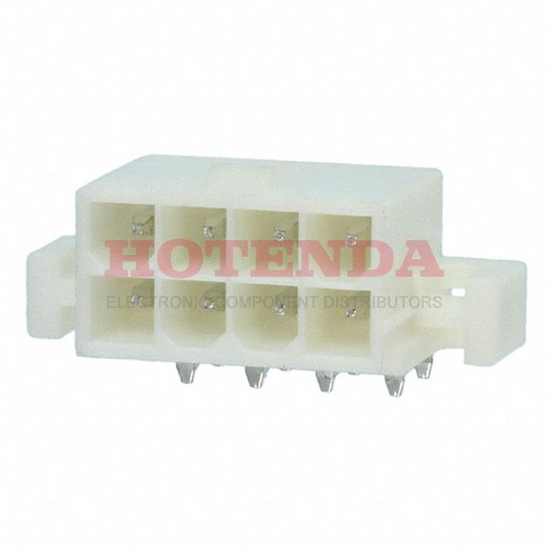 1586044-8 - Conn Power PIN 8 POS 4.2mm Solder RA Thru-Hole 8 Terminal 1 Port Tray