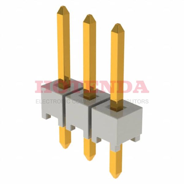 HTSW-103-07-H-S - Conn Unshrouded Header HDR 3 POS 2.54mm Solder ST Thru-Hole