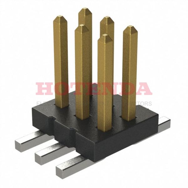 FTS-103-04-S-DV-TR - Conn Unshrouded Header HDR 6 POS 1.27mm Solder ST SMD T/R