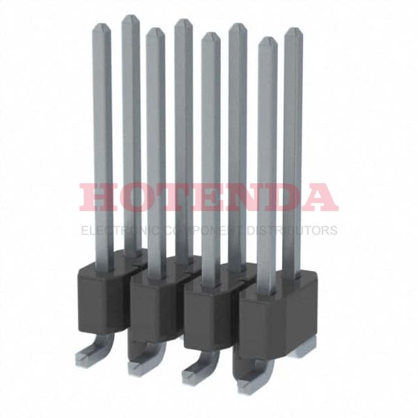 TSM-104-03-T-DV-A - TSM Series 2-Row Header Solder Phosphor Bronze Tube Surface Mount Tin Liquid Crystal Polymer (LCP) 8-Position Board to Board or Cable 0.100 2.54mm Height