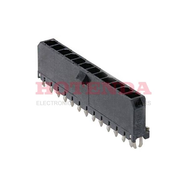 0436501220 - Conn Power HDR 12 POS 3mm Solder ST Thru-Hole 12 Terminal 1 Port Micro-Fit 3.0™ Tray