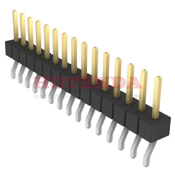 GBC15SBSN-M89 - CONN HEADER SMD R/A 15POS 2.54MM
