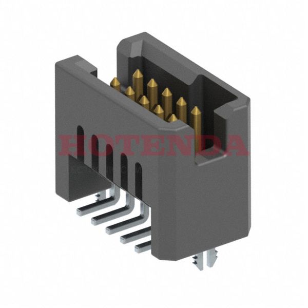 TFM-105-12-L-D-LC - Conn Shrouded Header HDR 10 POS 1.27mm Solder ST SMD Tube