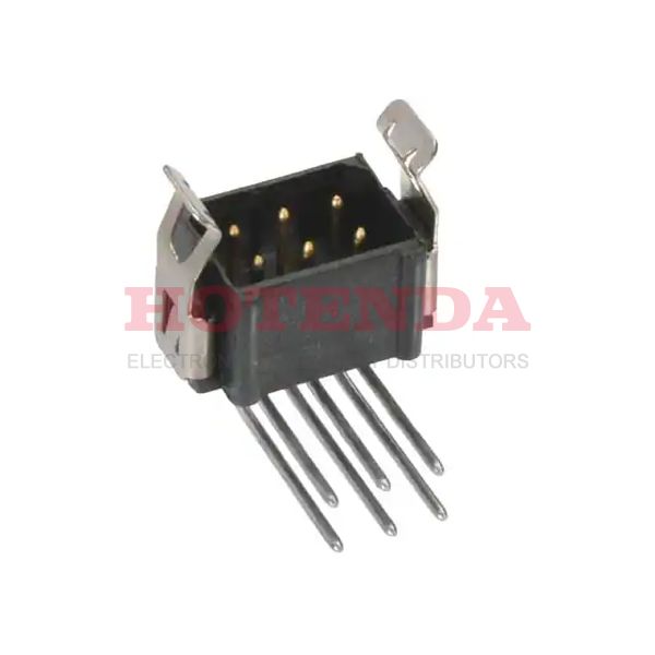 M80-7710442 - Headers &amp; Wire Housings 2+2 DIL MALE HORIZ LOCK LTCH 4.5MM TAIL