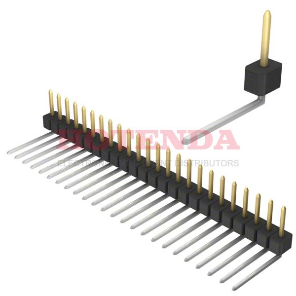 PBC24SBDN - CONN HEADER .100 SINGL R/A 24POS