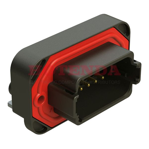 AT13-12PB-BM02 - BoardLock™ AT Series 2-Row Receptacle Solder Copper Alloy Tray Through Hole, Right Angle Gold Thermoplastic 12-Position Board to Cable/Wire 1.390 35.30mm Height