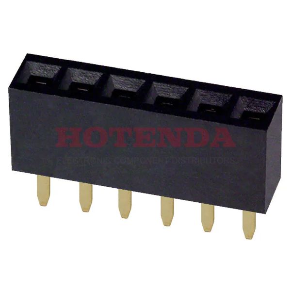 PPPC061LFBN - CONN HEADER FEM 6POS .1 SGL GLD