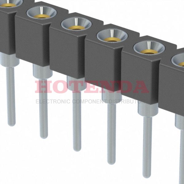 311-41-110-41-001000 - 1 Rows Receptacle Solder Beryllium Copper Through Hole Bulk Gold Polycyclohexylenedimethylene Terephthalate (PCT), Polyester 10 Positions Female Socket