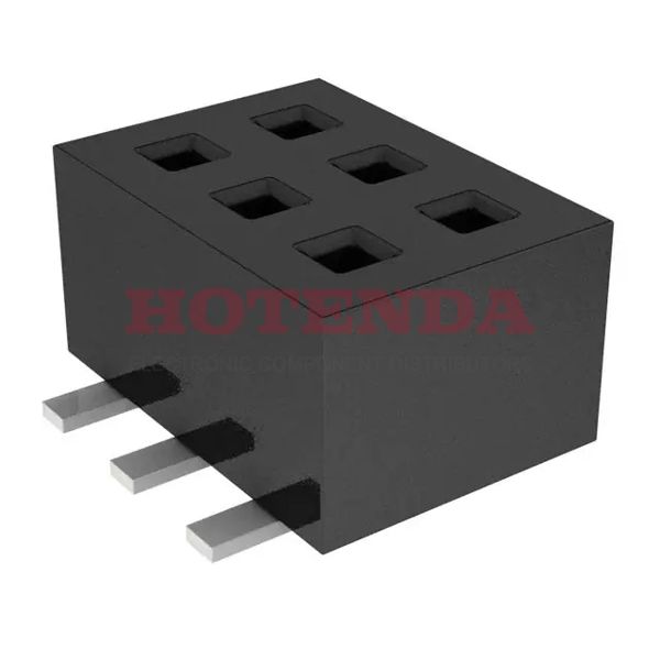 CLP-103-02-SM-D-TR - 2 Rows Receptacle Solder Phosphor Bronze Surface Mount Tape &amp; Reel (TR) Gold Liquid Crystal Polymer (LCP) 6 Positions Female Socket