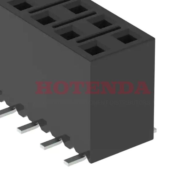 SSM-106-L-DV-BE-LC-M - 2 Rows Receptacle, Bottom Entry Solder Phosphor Bronze Surface Mount Bulk Gold Liquid Crystal Polymer (LCP) 12 Positions Female Socket