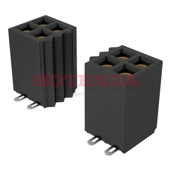 SFMC-126-02-FM-D - 2 Rows Receptacle Solder Beryllium Copper Surface Mount Tube Gold Liquid Crystal Polymer (LCP) 52 Positions Female Socket