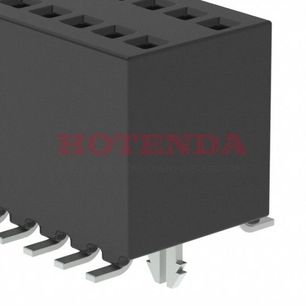 RSM-110-02-S-D-LC-K-TR - 2 Rows Receptacle Solder Phosphor Bronze Surface Mount Tape &amp; Reel (TR) Gold Liquid Crystal Polymer (LCP) 20 Positions Female Socket