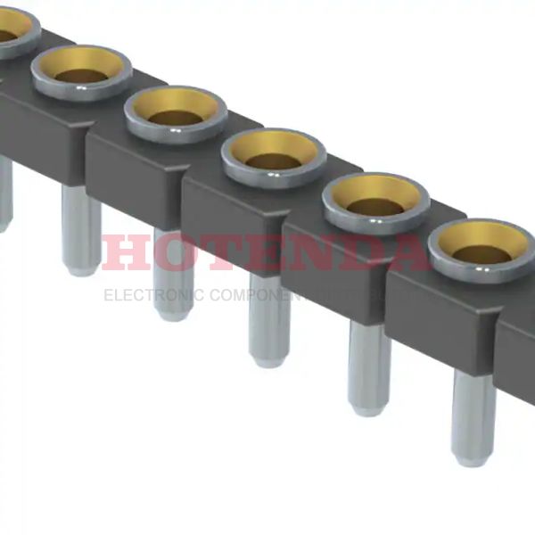 SL-108-T-19 - 1 RowsReceptacleSolderBeryllium CopperThrough HoleBulkGoldLiquid Crystal Polymer (LCP)8 PositionsFemale Socket