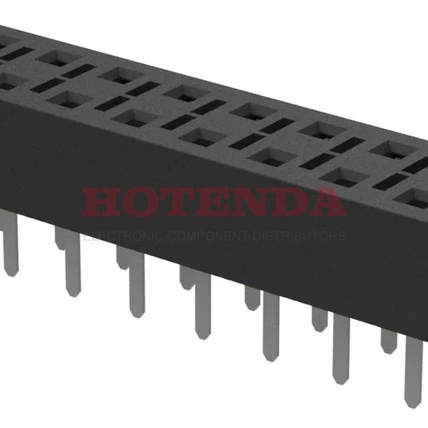 HLE-119-02-SM-DV-TE - Conn Socket Strip SKT 38 POS 2.54mm Solder ST Thru-Hole