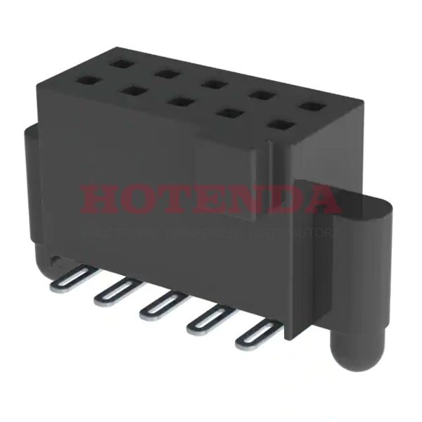 SFM-105-L2-LM-D-A-K-TR - 2 Rows Receptacle Solder Beryllium Copper Surface Mount Tape &amp; Reel (TR) Gold Liquid Crystal Polymer (LCP) 10 Positions Female Socket