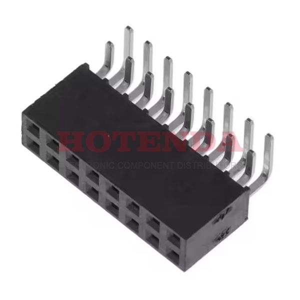 SSW-108-22-F-D-RA - 2 RowsReceptacleSolderPhosphor BronzeThrough Hole, Right AngleBulkGoldLiquid Crystal Polymer (LCP)16 PositionsForked