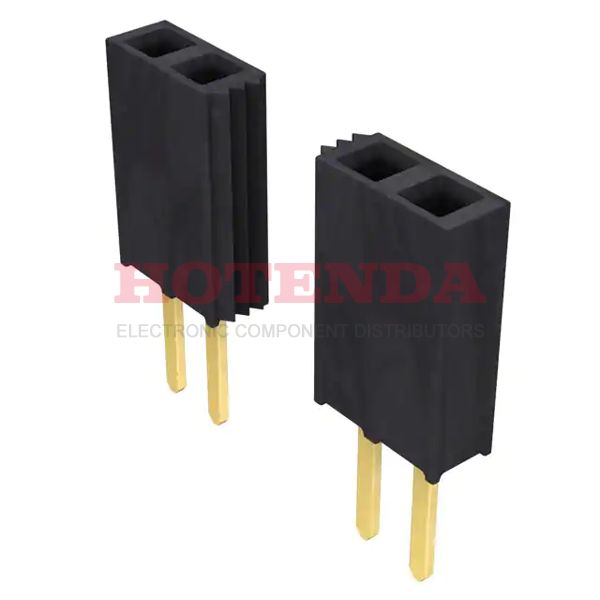 SSW-118-02-G-S - SAMTEC SSW-118-02-G-S..Board-To-Board Connector, Through Hole, Receptacle, 18 Contacts, 2.54 mm, Gold Plated Contacts