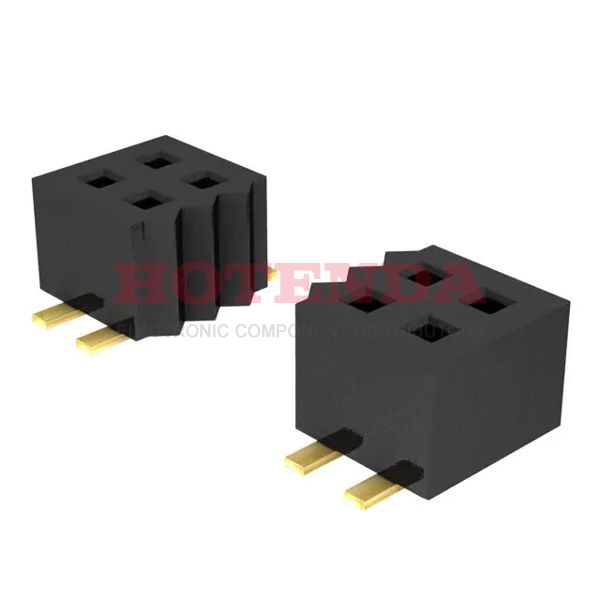 CLP-140-02-G-D-BE - 2 Rows Receptacle, Bottom Entry Solder Phosphor Bronze Surface Mount Tube Gold Liquid Crystal Polymer (LCP) 80 Positions Female Socket