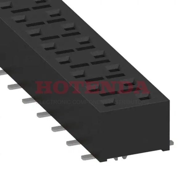 HLE-116-02-L-DV-LC - 2 Rows Receptacle Solder Beryllium Copper Surface Mount Tube Gold Liquid Crystal Polymer (LCP) 32 Positions Female Socket