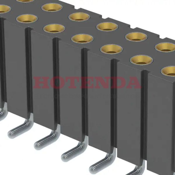 803-41-074-30-001000 - 2 Rows Receptacle Solder Beryllium Copper Surface Mount Bulk Gold Polycyclohexylenedimethylene Terephthalate (PCT), Polyester 74 Positions Female Socket