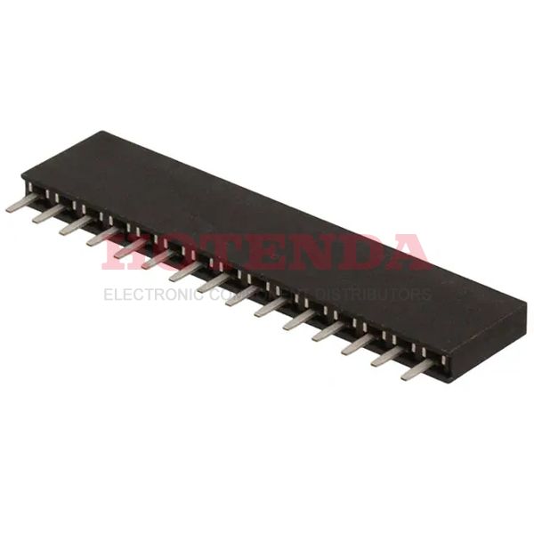 M20-7821546 - 1 Rows Receptacle Solder Phosphor Bronze Through Hole Tube Tin Polyamide (PA6T), Nylon 6T 15 Positions Female Socket