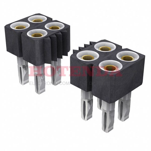 446-83-248-41-035101 - 2 RowsSocketPress-Fit, SolderBeryllium CopperThrough HoleBulkGoldPolycyclohexylenedimethylene Terephthalate (PCT), Polyester, Glass Filled48 PositionsFemale Socket