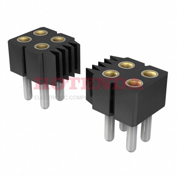 833-83-068-10-273101 - 2 Rows Socket Solder Beryllium Copper Through Hole Bulk Gold Liquid Crystal Polymer (LCP), Glass Filled 68 Positions Female Socket