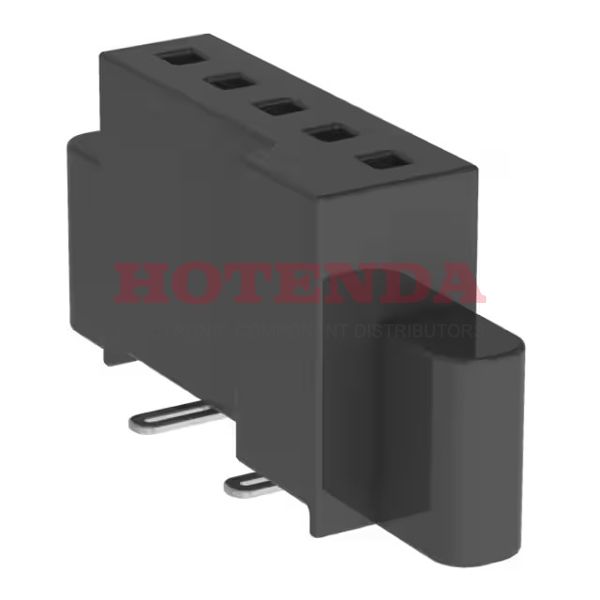 SFM-105-L2-L-S-TR - 1 RowsReceptacleSolderBeryllium CopperSurface MountTape &amp; Reel (TR)GoldLiquid Crystal Polymer (LCP)5 PositionsFemale Socket