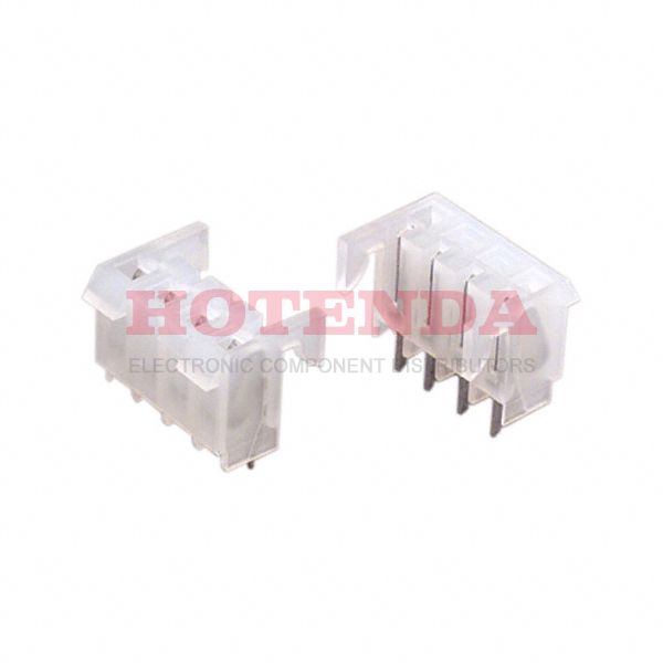 0009523043 - 1 Rows Receptacle Solder Brass Through Hole Tray Tin Polyamide (PA), Nylon 4 Positions Female Socket