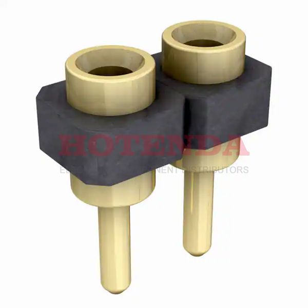 SDL-101-G-10 - 2 Rows Receptacle Solder Beryllium Copper Through Hole Bulk Gold Liquid Crystal Polymer (LCP) 2 Positions Female Socket