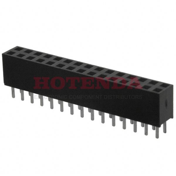 960230-6202-AR - CONN SOCKET DUAL VERT 30POS GOLD