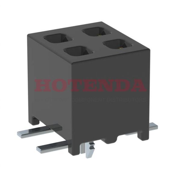 MMS-102-02-L-DV-LC - 2 RowsReceptacleSolderPhosphor BronzeSurface MountBulkGoldLiquid Crystal Polymer (LCP)4 PositionsFemale Socket