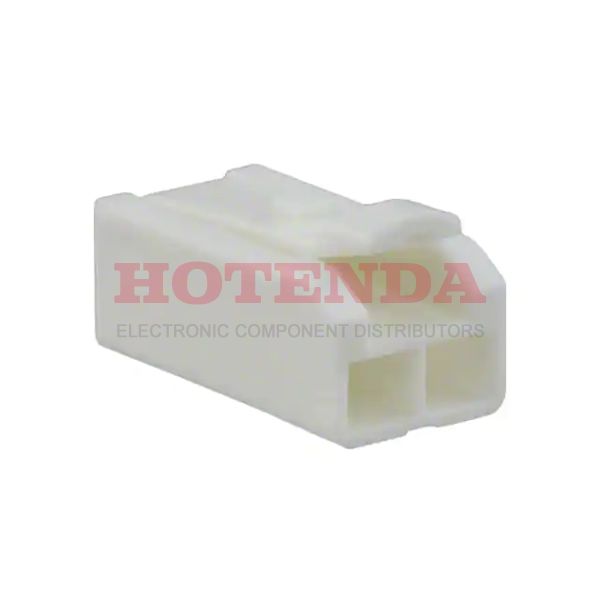 DF62B-2S-2.2C - 1 Rows Socket Bulk White 2 Positions Free Hanging (In-Line) Female Socket Crimp DF62 PBT