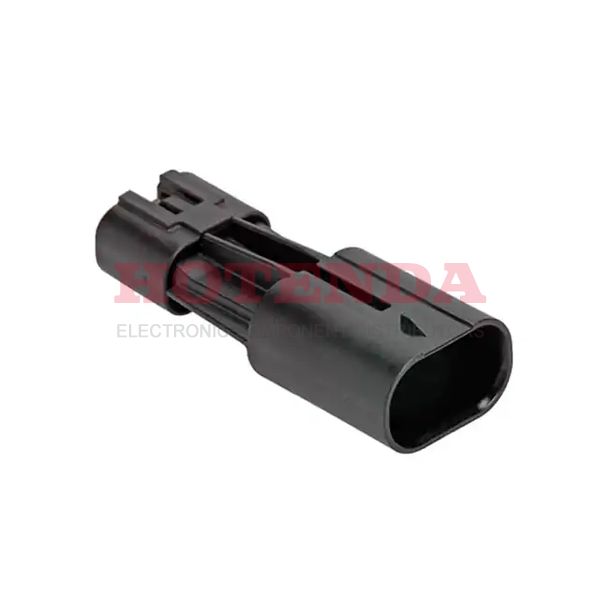 2042230004 - 1 Rows Plug Bulk Black 4 Positions Free Hanging (In-Line) Male Pin Crimp Squba 1.8, 204223