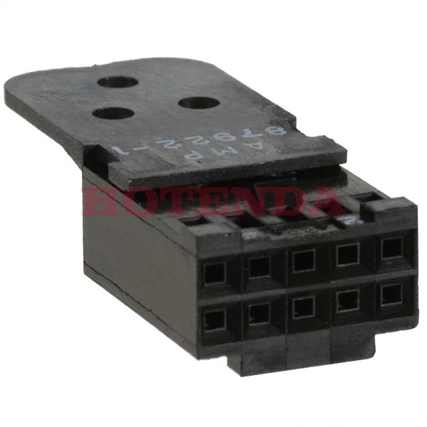 87922-1 - 2 Rows Receptacle Bulk Black 10 Positions Free Hanging (In-Line) Male or Female Crimp AMPMODU Mod IV Thermoplastic