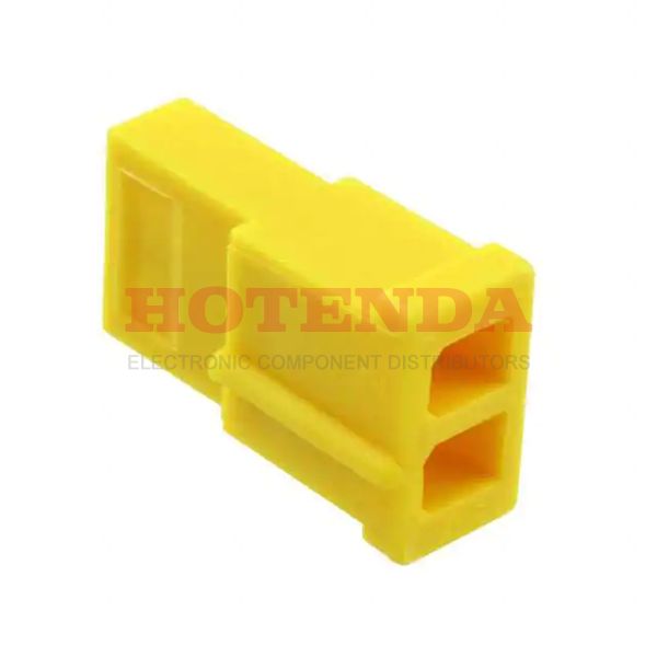 1-480318-4 - 1 Rows Plug Bulk Yellow Free Hanging (In-Line) Female Socket Crimp Commercial MATE-N-LOK Nylon