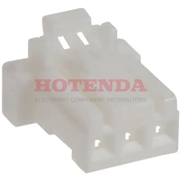 DF1E-3S-2.5C - 1 Rows Receptacle Bulk White 3 Positions Free Hanging (In-Line) Female Socket Crimp DF1E Polyamide