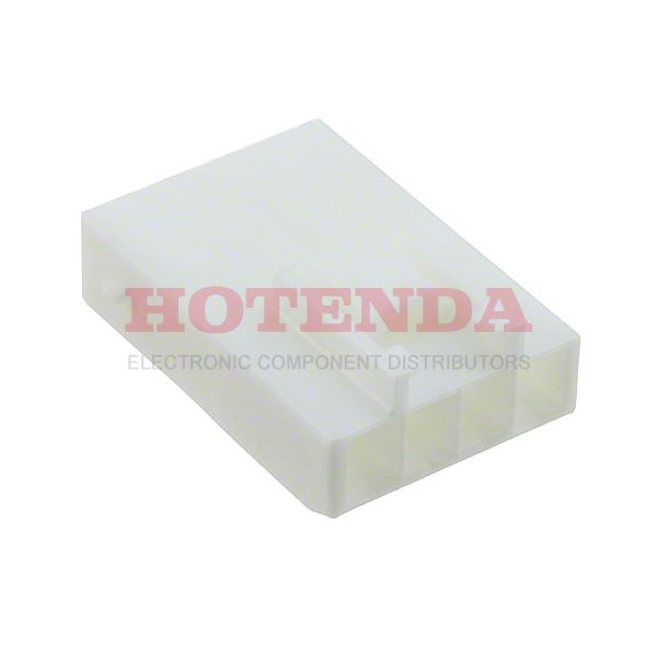 1376684-1 - 2 Rows Receptacle, Tab Natural 4 Positions Nylon