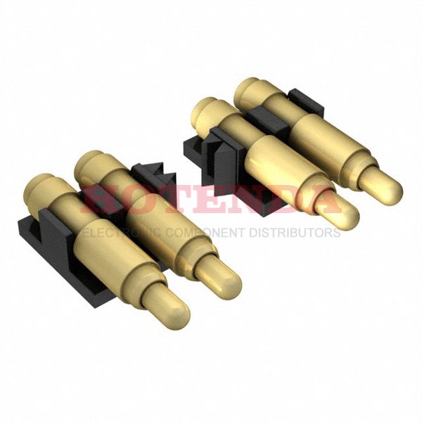 8PM-11-0008-02-131 - CONN SPRING PISTON 8POS R/A SMD