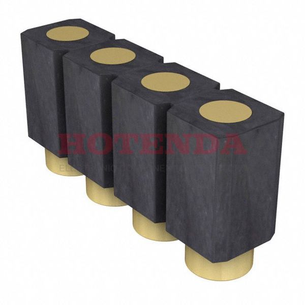 800-10-004-30-507101 - Preci-Dip 2.54mm 4 Way 1 Row Straight Surface Mount Male Multiway Connector