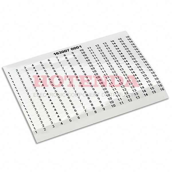 1630070001 - SYSTEM MARKING 5MM 1-16