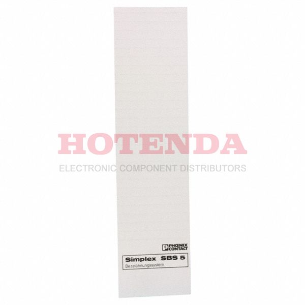 1007219 - Terminal Block Tools &amp; Accessories UNPRINTED MARK.CARD