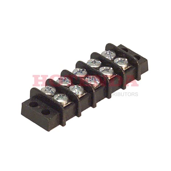 0387700105 - Bulk 2 Rows Chassis, Panel Barrier Block Closed Beau 38770 0.375 9.53mm 2 Wall (Dual) 5 Circuits Polybutylene Terephthalate (PBT)