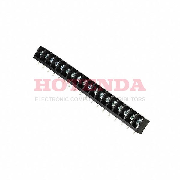 6PCR-18-006 - Bulk 1 Rows Through Hole Barrier Block PC Pin #6, Buchanan 0.375 9.53mm 3 Wall (Tri) 18 Circuits Thermoplastic