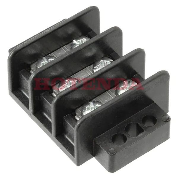 TB200HB-03SP - Bulk 2 Rows Chassis, Panel Barrier Block Closed Magnum® TB200HB 0.437 11.10mm 2 Wall (Dual) 3 Circuits Thermoplastic