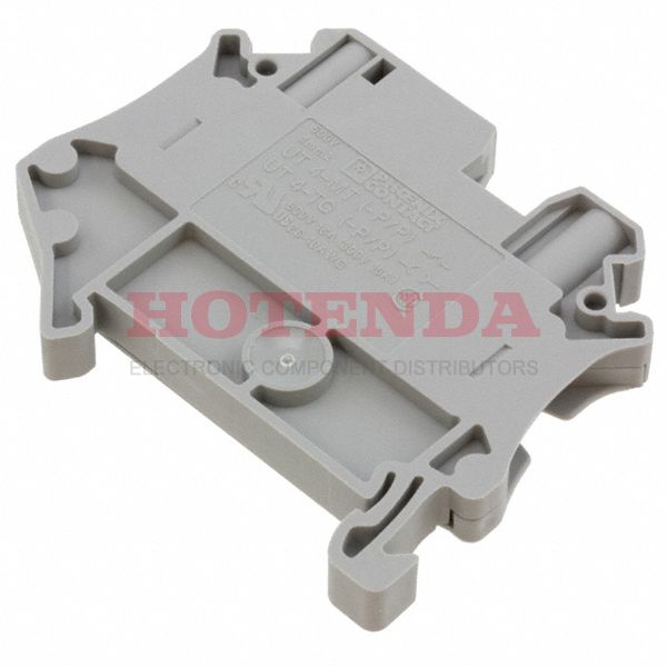 3046168 - DIN Rail Terminal Blocks UT 4-TG-P/P KNIFE DISCON TERM BK